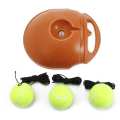 Single Tennis Trainer Self-study Tennis Training Tool Rebound Balls Baseboard Tools Tennis Practice Portable With 3 Balls