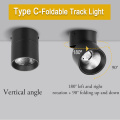 Led Track Light 220V COB Track Lights Rail Lamp 12W 20W 30W 40W Spot Lights Kitchen Fixture For Home Store Foldable Track Lamp