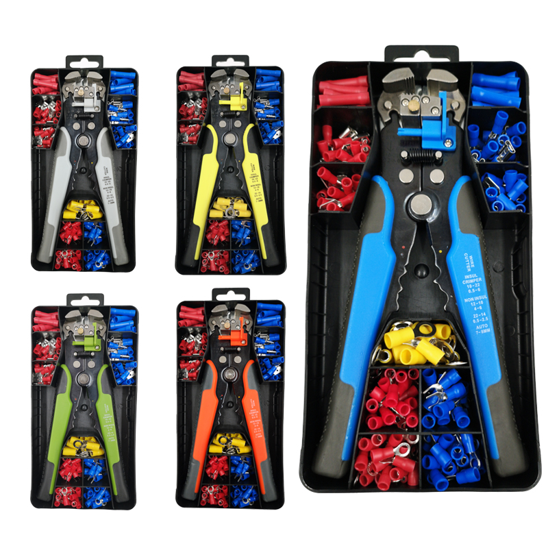 Wire Stripper Automatic Multifunctional Cable Stripping Pliers 0.2-6 mm2 Cutting Crimping Terminal Electrician Repair Tools Kit