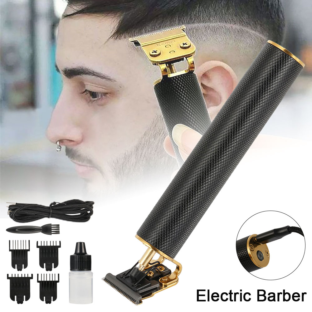 Professional Men's Hair Trimmer Clippers Barber Haircut Sculpture Cutter Rechargeable Razor Trimmer Adjustable Cordless Edge