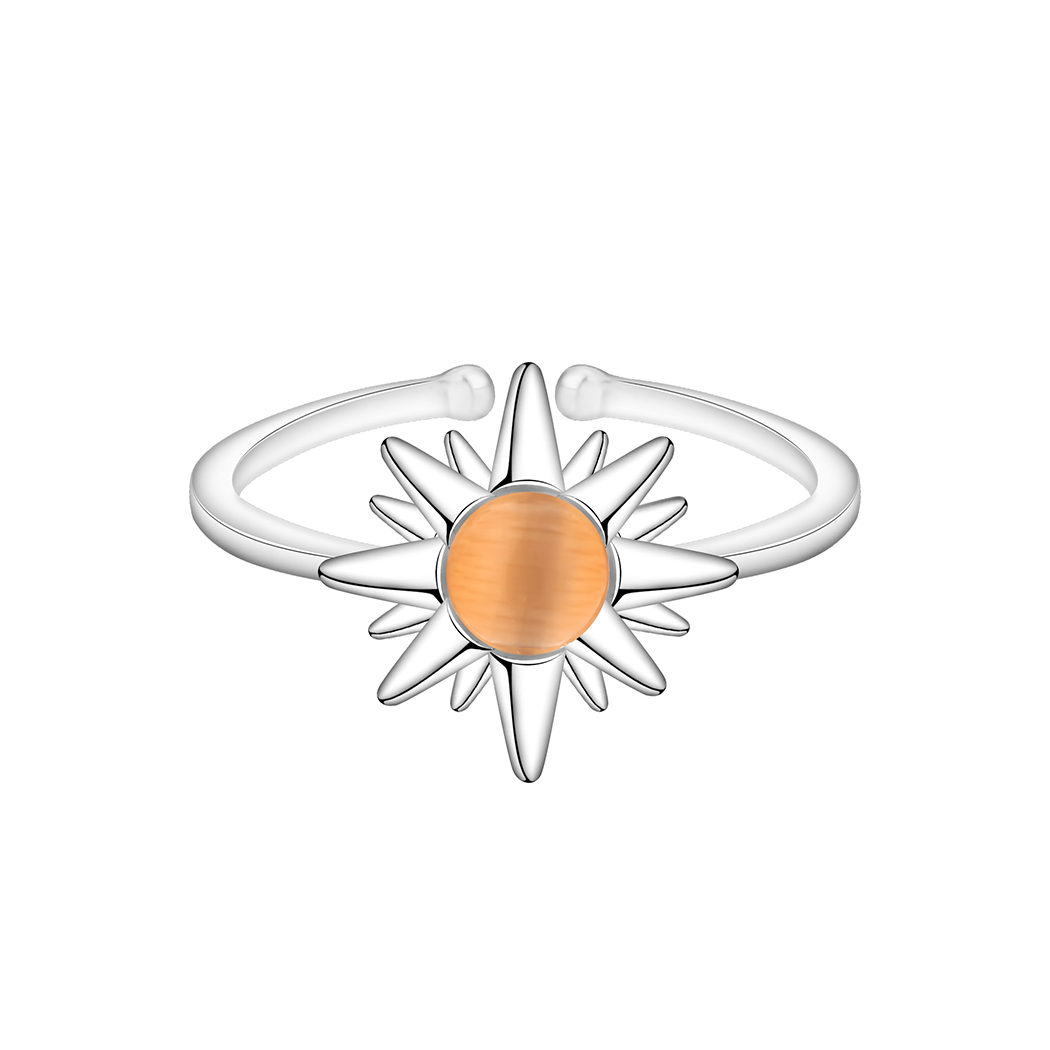 Todorova Drop Shipping Crystal Sunflower Finger Rings for Women Daisy Flower Knuckle Ring Toe Anel Adjustable Ring
