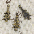 15pcs Charms The Christmas Tree 28x14mm Antique Tibetan Bronze Pendant Findings Accessories DIY Vintage Choker Jewelry