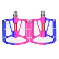 Colorful Bicycle Pedal Full CNC MTB DH XC Mountain Road Bike pedal 3 Bearing Aluminum Pedals Bike Flat Platform Pedals 286g