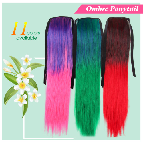 20Inches Silky Straight Ombre Ponytail Clip In Ponytail Supplier, Supply Various 20Inches Silky Straight Ombre Ponytail Clip In Ponytail of High Quality