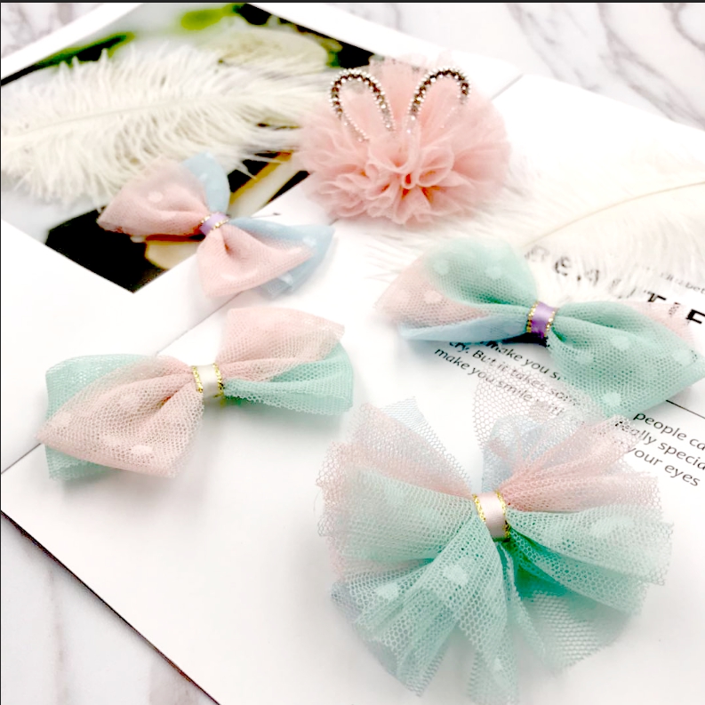 10Yards/roll 3" 7.5cm Dot Tulle Roll Organza Tutu Fabric Baby Shower Party Supplies DIY Hair Bows Handmade Materials