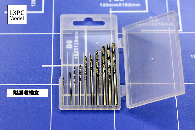Stainless steel precision Hand Drill Gundam military model tool Reconstruction punch Drilling tool Send 10 drill bits