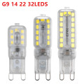 10X NEW g9 led 14LEDS 22LEDS 32LEDS AC 220V 230V 240V G9 lamp Led bulb SMD 2835 LED g9 light Replace 30/40W halogen lamp light