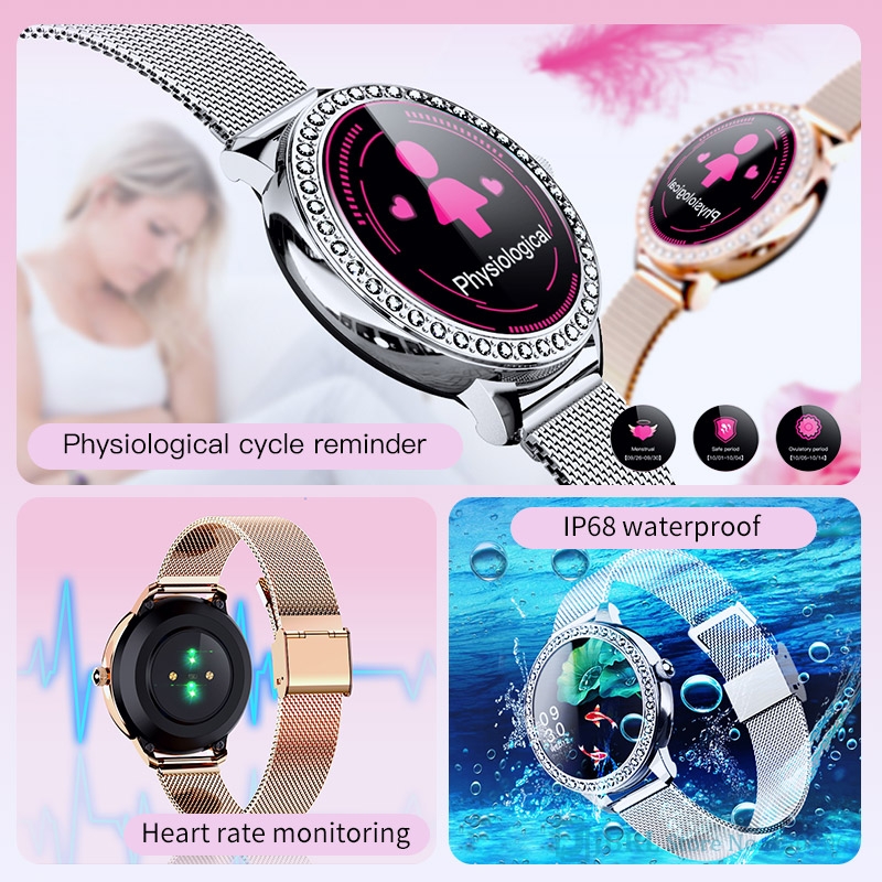 Luxury Smart Watch Women Ladies Smartwatch Electronics Smart Clock For Android IOS Fitness Tracker Touch Bluetooth Smart-watch