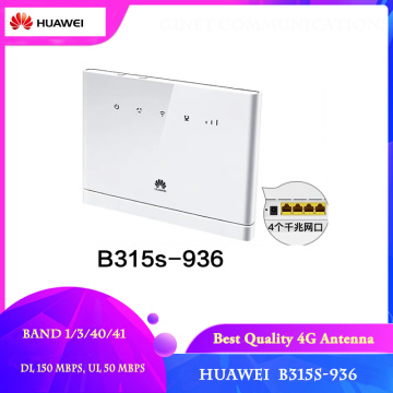 Unlocked Huawei B315s-936 LTE CPE Modem 4G LTE Category4 Mobile Hotspot Router 4g Sim Card Router Support 4G Band 1/3/40/41