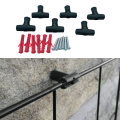 6pcs Plastic Gardens Clips T Clips with Screws/Rawl Plugs Fixing Wire Mesh