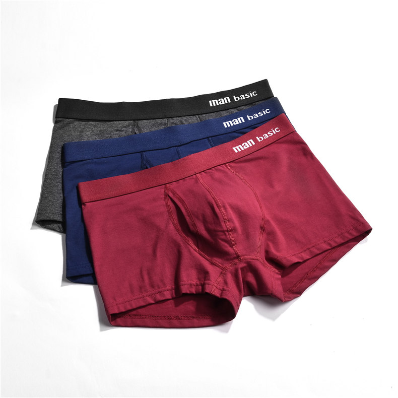 Brand Muls Men Boxer Shorts 3PCS Set 6Colors Combed Cotton Fast Dry Male Underwear Men Boy Bodysuit Under Pant Fitted Size S-3XL-10