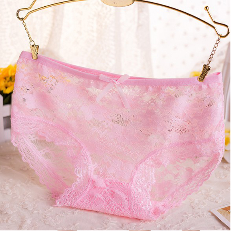 Wholesale 12 PCS Panties for Woman Underwear Sexy Lace Breathable Soft Lingerie Female Briefs Panty Transparent Women Underpants