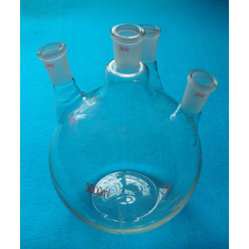 3000ml,24/40,4-neck,Flat Bottom Glass Flask,3L,Four Neck,Lab Chemistry Bottle