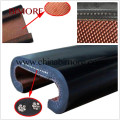 Escalator Black Rubber Handrails Outdoor Use SBR SDS SWE OTIS-800 C type