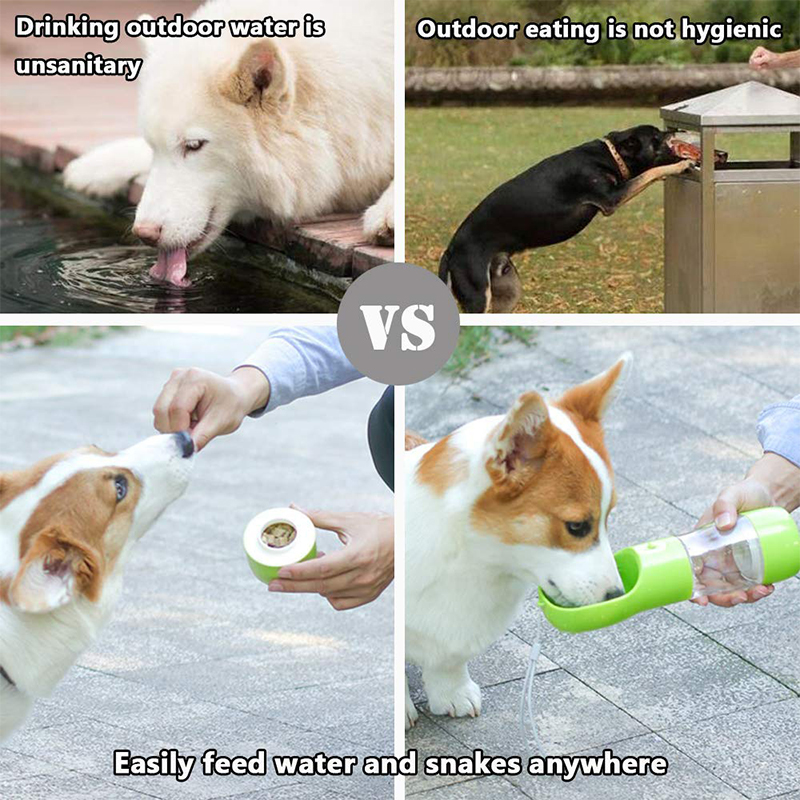Dog Water Bottle Portable Pet Bowls Leak Proof Puppy Water Dispenser Waterers Cup Outdoor Walking Lightweight Travel Pets Feeder