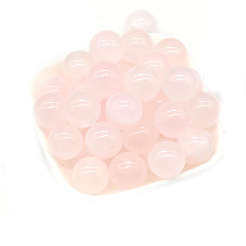 Rose Quartz 8MM Stone Balls Home Decoration Round Crystal Beads