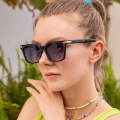 Small frame square gradient sunglasses fashionable sunglasses