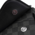 Luxury Brand Men's Shoulder/Crossbody Bag Leather Plaid Designer Handbags for Men Business Messenger Bags Black Bolso Hombre