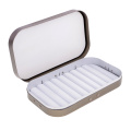 Aluminum Alloy Slim Fly Box Slit Foam Easy Grip Trout Flies Fly Fishing Box Fishing Tackle Boxes for Fisherman