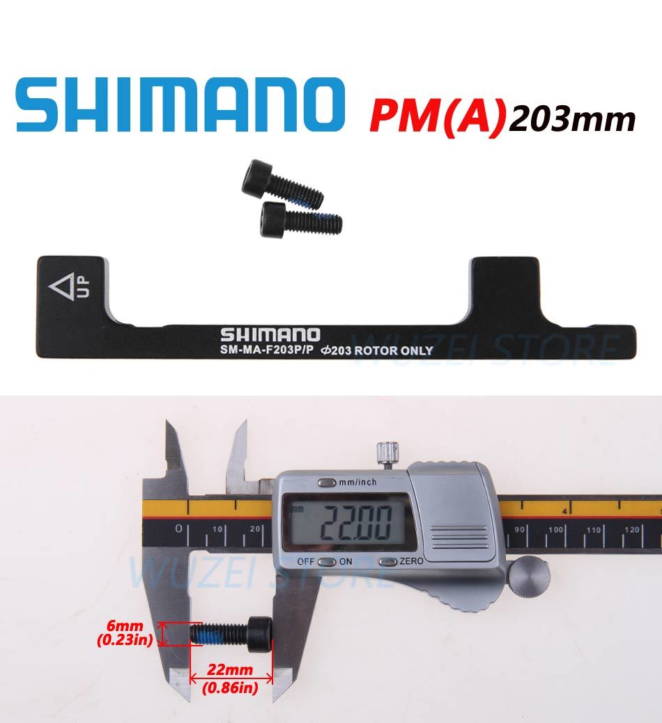 SHIMANO SM-MA-F180P/P2 F203P/P Original Disc Brake Adapter PM A pillar Disc Brake Bracket For 180/203mm Rotor RT86 RT81 RT56