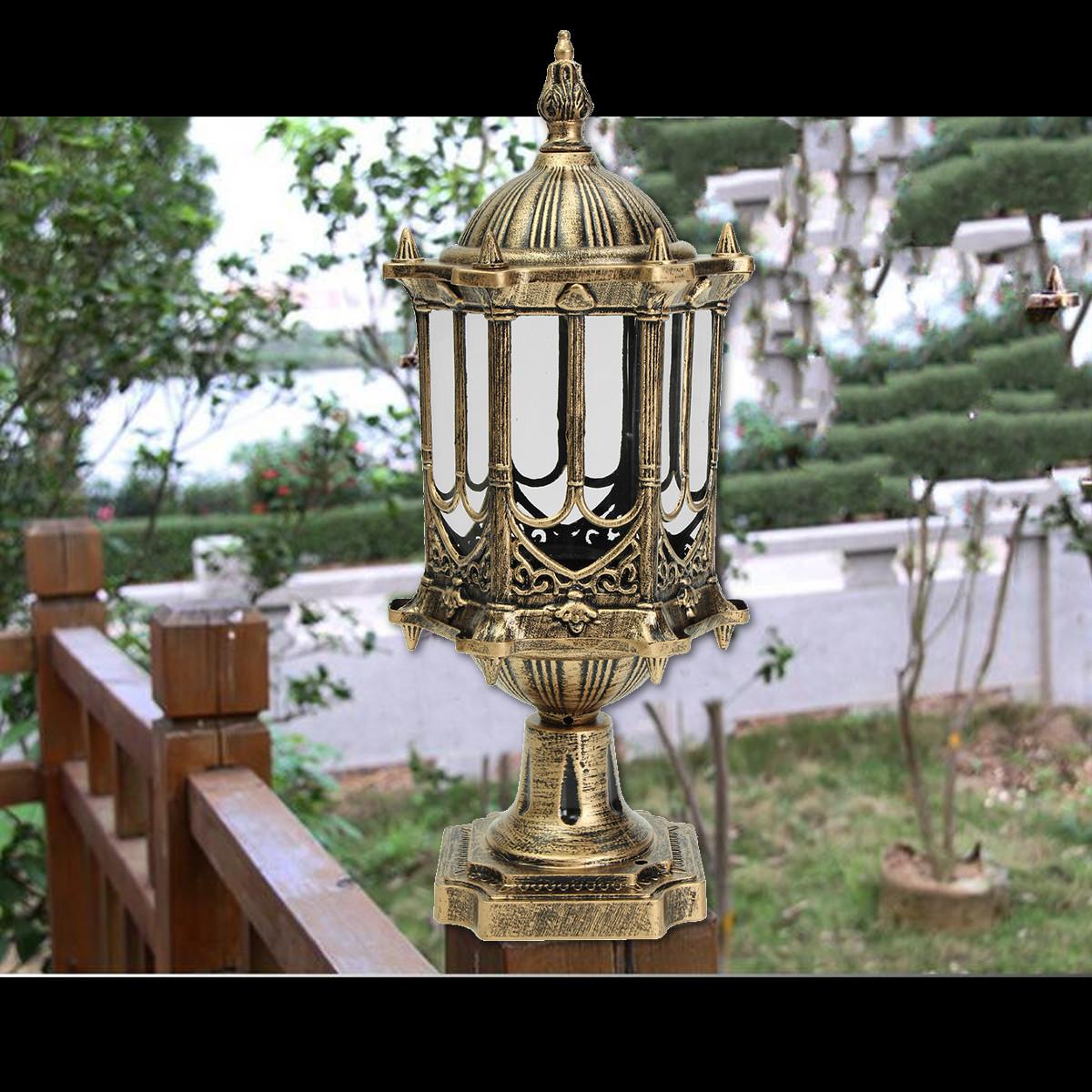 Retro Outdoor Garden Wall Light Porch Lamp Post Lantern Pillar Lamp Walkway Lighting Balcony Aisle Lights Decoration Yard Patio