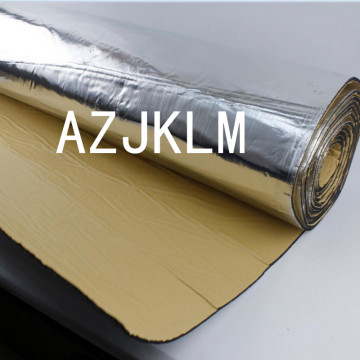 1M x 30CM Car Underfelt Hood Bonnet Noisy Control Mat 5MM Black Alum Noise Sound Insulation Deadener Shield Heat Absor Barrier