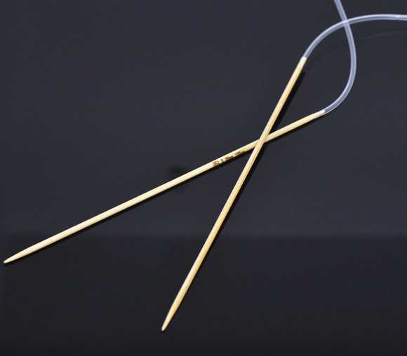 1 Pair Bamboo 120cm Circular Knitting Needle(US Size 1/ 2.25mm)