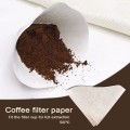 50 Pieces Wooden Hand Drip Paper Coffee Filter Coffee Strainer Bag Espresso Tea Infuser Accessories Coffee Brewer V60 Filte #3