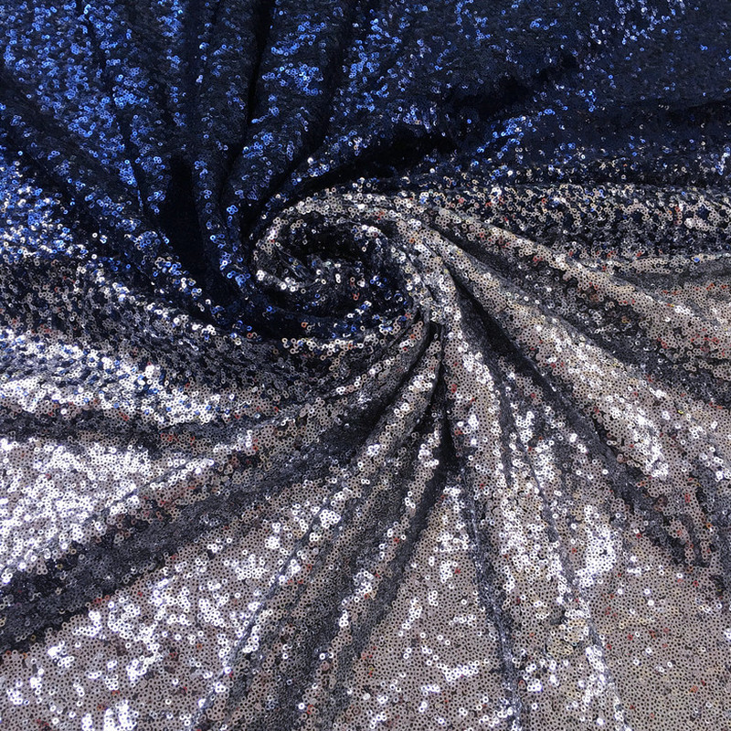 GLace 1Y/lot Half yard glitter gradient sequin fabric for dress performance clothing accessories TX1441