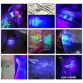 UV Pet Torch 9 LED 395nm Ultraviolet Mini LED Flashlight Pet Urine Detector Invisible Ink Marker Detection Light 3AAA UV Lamp