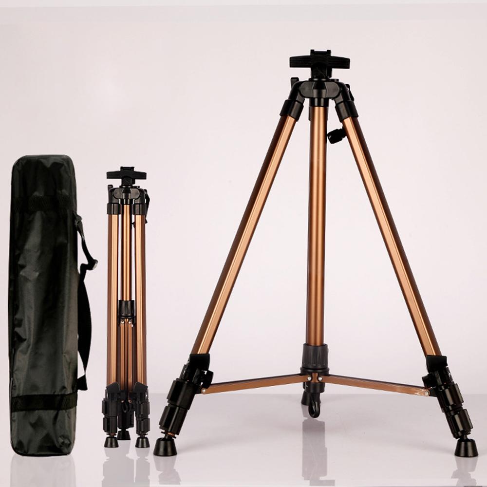 Color Aluminum Alloy Easel Small Hand Crank Portable Telescopic Height Adjustment Folding Sketch Drawing Board Bracket Tripod