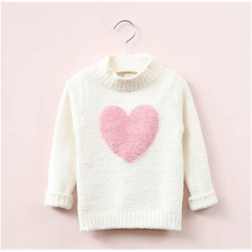 sweater girl 2019 winter long sleeve warm spring knitted baby girls sweater girls pullover top 4 8 years heart sweater girls
