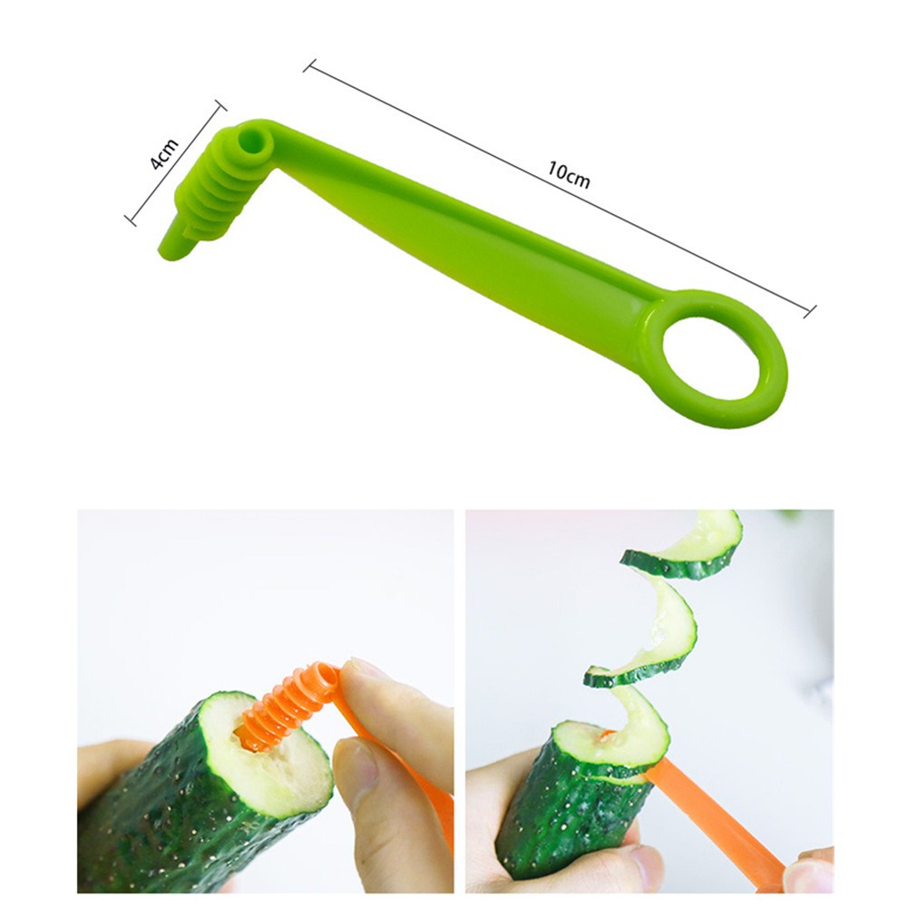 1pcs Potato Tower Spiral Manual Spiral Screw Slicer Plastic Carrot Cucumber Vegetables Spiral Knife Kitchen Tools