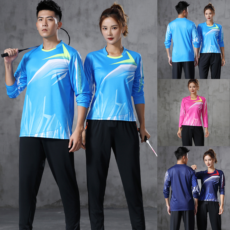New 2020 Long-sleeved sports T-shirt men/women's,Quick-dry Breathable Tennis wear Shirts,Badminton Sportswear Pant 1863