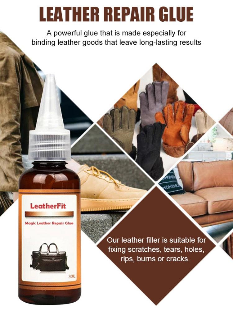 Leather Filler Waterproof Durable Leather Repair Glue Leather Restoration Gel for Furniture Car Seats Jackets