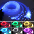 500PCS 0.75mm(Dia.) 2M(L) PMMA Plastic optic Fiber Cable End Glow+16W RGBW wall switch touch controller Engine Star Ceiling DIY