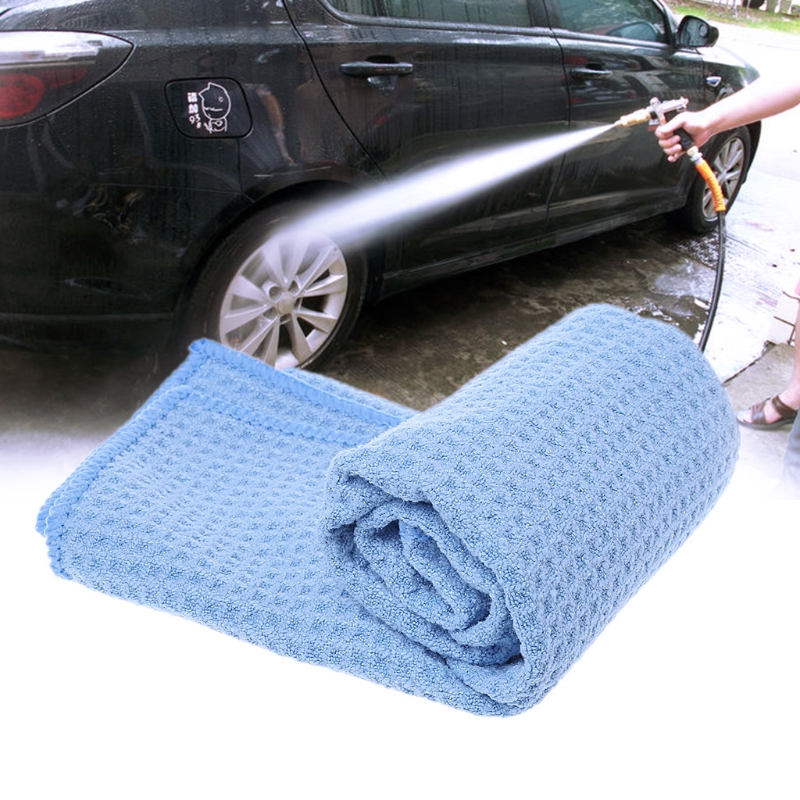 New Microfiber Car Washing Towel Super Absorbent Cloth Premium Waffle Weave