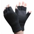 Half-finger Woolen Gloves Cashmere Short Wool Knitted Warm Unisex Fingerless Wrist Gloves Stretch Mitten Wool Winter M8D3