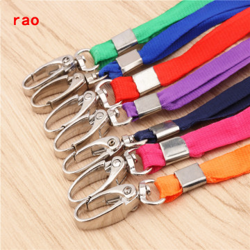 Beautiful variety of colors Ribbon Lanyard Badge Holder Accessories high quality Office Badge strap rope