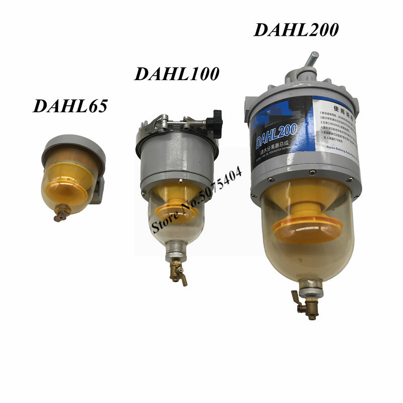 Brand Fuel Filter DAHL100 Assembly Universal for Boats and Ships Set of Fuel Water Separator Replacement Diesel Engine