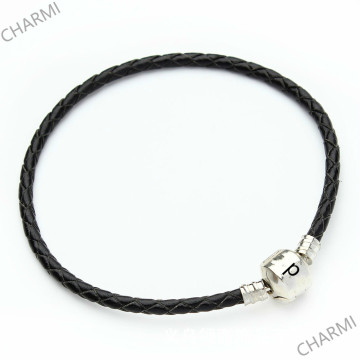 100% Genuine Braided Leather Bracelet Men Women Fit Pan Do Charm Bracelets Pulseras Masculino Female Jewelry for Lovers Ra New