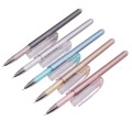 12 pcs 0.38mm Needle Nibs Erasable Pen Blue And Black Ink Optional Multicolor Pen Holder Mix High-end Student Stationery Pen