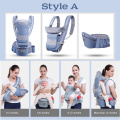 Hot Newborn Infant Baby Carrier Solid Breathable Ergonomic Adjustable Wrap Sling chest kangaroo Backpack 0-4 Years