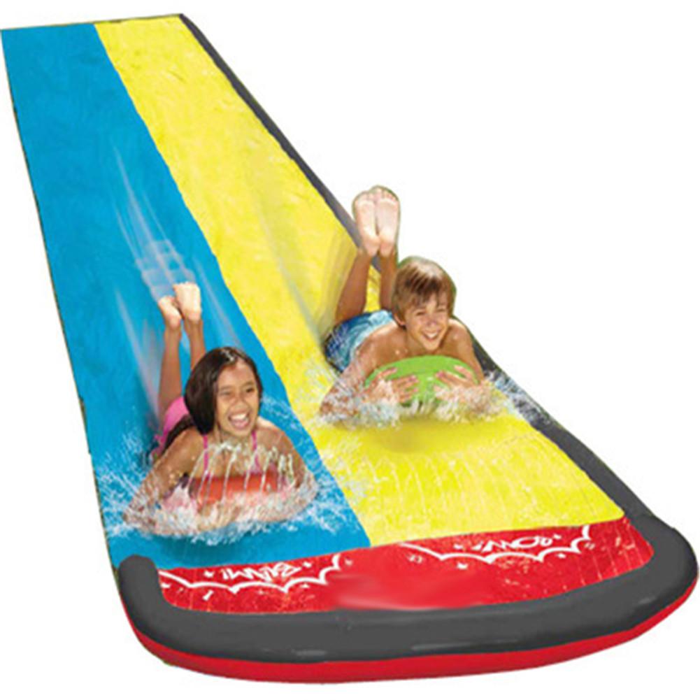 2020 Double Surf Water Slide PVC Inflatable Lawn Water Slides Pools For Kids Backyard Outdoor Water Games Toy Toboggan Aquatique