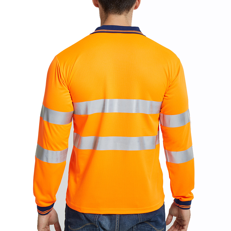 Reflective Safety Shirt Motorcycle Jacket Off-road T-shirt Ride Bicycle Long-sleeve Jersey Moto Cycling Clothes Men Long Sleeve