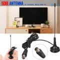 hengshanlao Indoor TV Antenna Car Aerial 5dBi Mini Digital DVB-T Freeview HDTV Booster VHF Antena Clear Satellite Dish Receiver