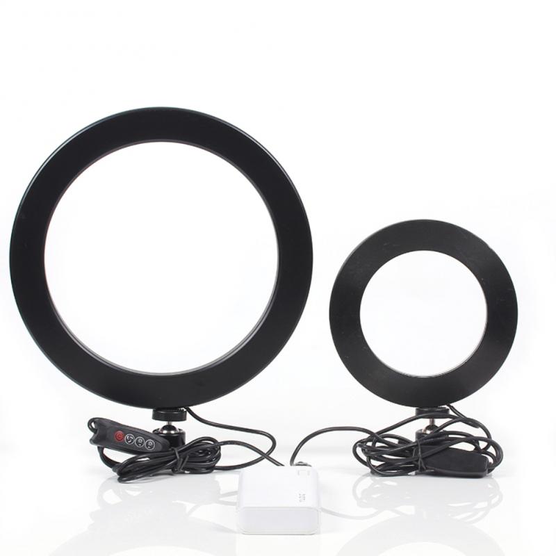 Photography Ring Light Mini LED Selfie Lamp Studio Photography Photo Lighting Fill Light 160/255mm With 3 Light Colors