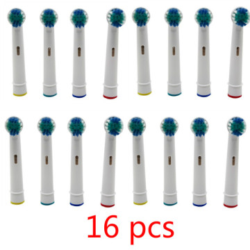 16 pcs Electric Toothbrush Heads SB-17A Replacement Soft-bristled POM 4 Colors for Oral B 3D