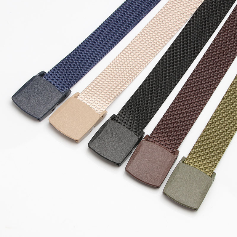 Waist Art New Outdoor Tactical Sports Belt for Men and Women Canvas Belt Quality Quick-drying Plastic Anti-allergy Belt