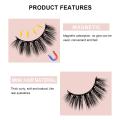 Magnetic Eyeliner Waterproof Long-lasting Three Pairs Of 3D Magnetic Eyelashes Set With Tweezers Handmade False Eyelash TSLM2